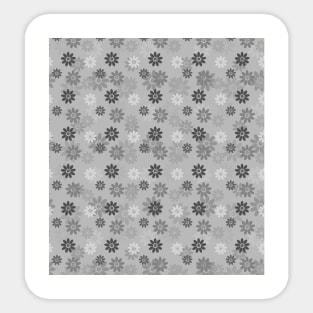 Grey flower pattern design Sticker